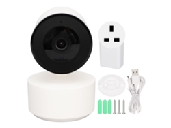 Cámara De Seguridad Inalámbrica Inteligente Para El Hogar, Resolución Hd 1080p, Visión Nocturna, Control Remoto Y Enchufe Británico De 100-240 V.