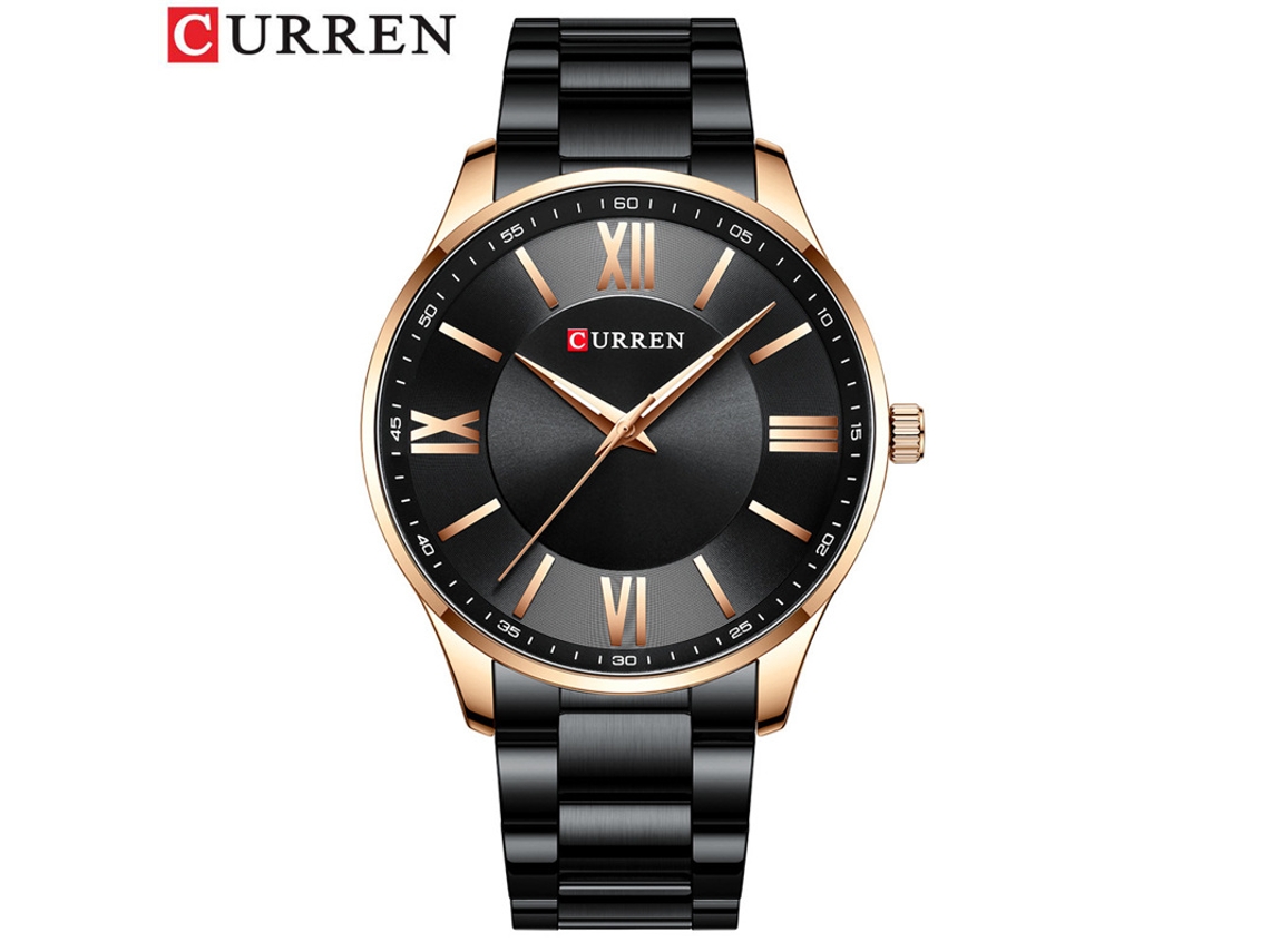 Reloj De Cuarzo Resistente Al Agua (negro), Estilo Delgado, Correa De Acero Inoxidable, Reloj De Negocios Elegante Para Hombre.