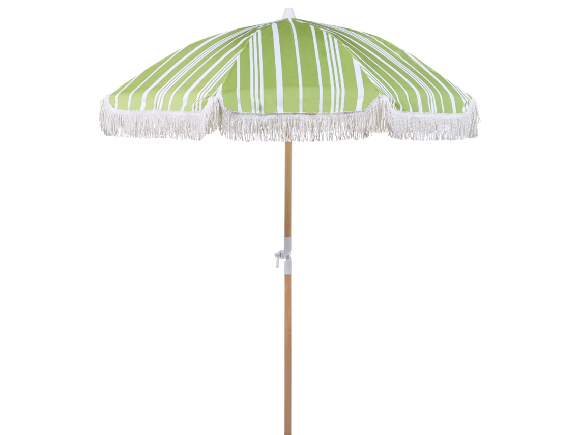Sombrilla de jardín BELIANI Mondello de Poliéster Verde 150x150x210