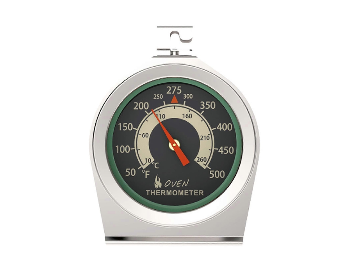 Termómetro de horno de acero inoxidable con doble escala de 10 ℃ a 260 ℃ / 150 ℉ a 600 ℉ para barbacoas, asados y rostizados.