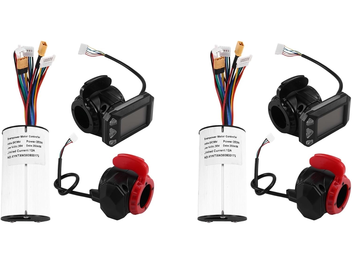 Kit De Controlador Para Patinete Eléctrico Plegable De 2 X 36 V Y 350 W Con Pantalla Lcd, Acelerador Y Freno.