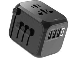 Adaptador de corriente universal Hengjian para viajes internacionales y europeos