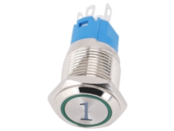Pulsador momentáneo con LED, 220 V CA