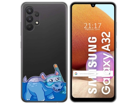 Carcasa Samsung Galaxy A32 4G TUMUNDOSMARTPHONE Dibujos Transparente Multicolor
