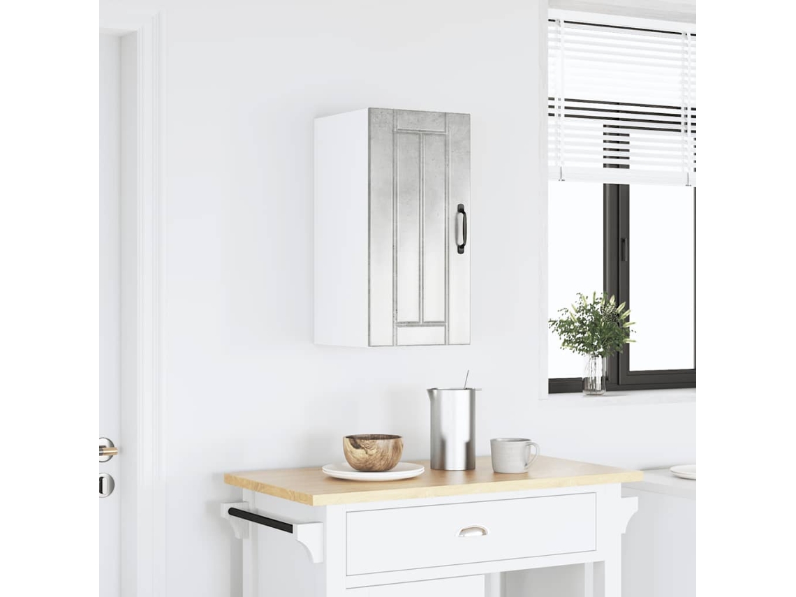 Armario de cocina Lucca, madera gris cemento, EXCLUSIVO DE LA CASA