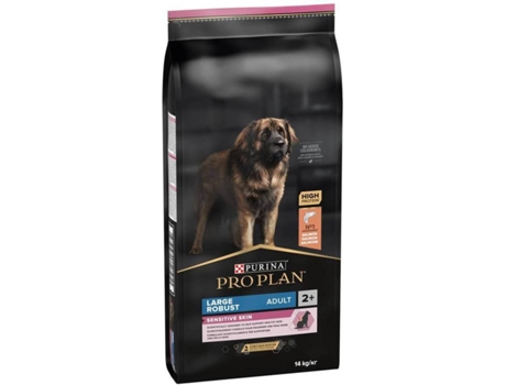 Pienso para Perros PURINA Pro Plan OptiDerma Large Robust Sensitive Skin (14Kg - Seco - Razas Grandes - Adulto - Sabor: Salmón)