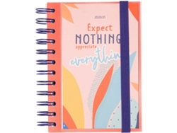 Agenda Diario AMELIE Tropical (Rosa - 2020/2021 - Diario - 11.5x16 cm)