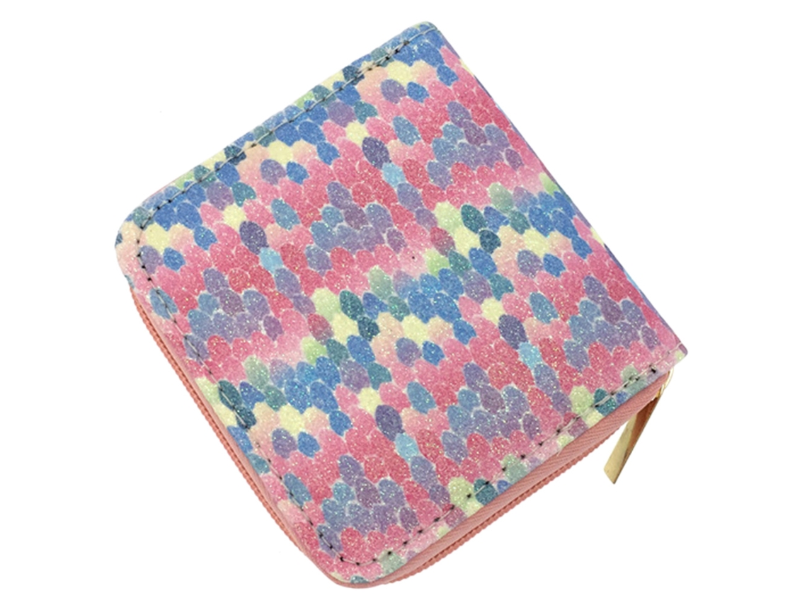 Cartera pequeña para mujer con diseño de escamas de sirena, con cremallera, tarjetero, monedero para adolescentes, Truyuety