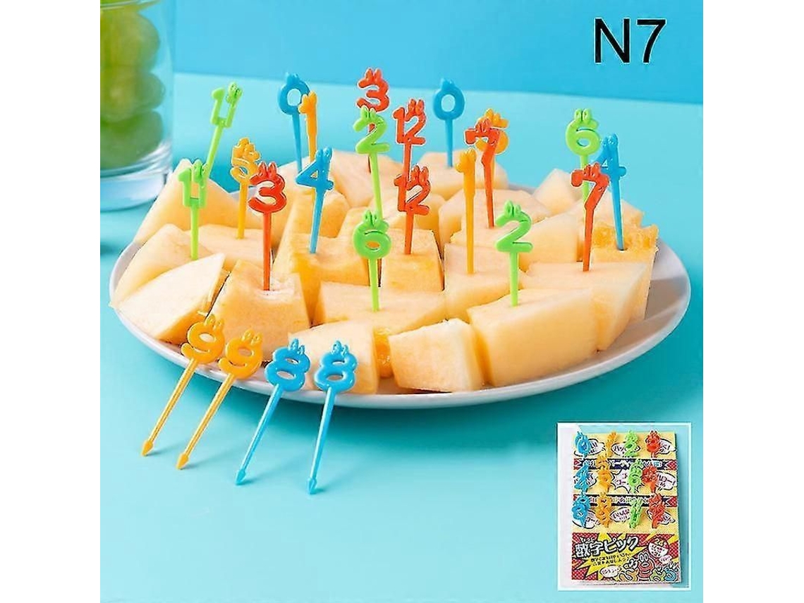 Palillos De Comida Bento Vegetable Cute Mini Para Niños, Tenedores De Fruta Reutilizables Para Niños, Pp Seguro
