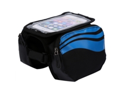 2026-bolsa Del Tubo Delantero De Bicicleta Para Teléfono Móvil Con Pantalla Táctil Azul Bicicleta Marco Portaequipajes Doble Funda