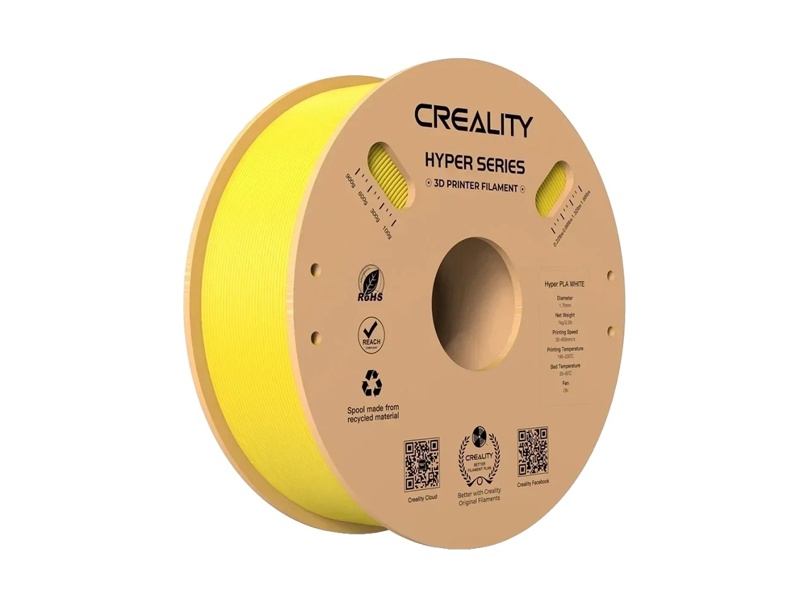 Filamento para impresora 3D, alta precisión, enfriamiento rápido, 1 kg - Amarillo