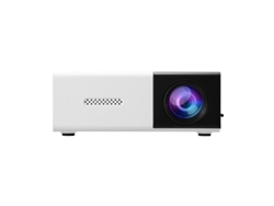 Proyector Micro Mini Hd 1080p Led, Portátil, Pantalla Compartida Con Móvil - Negro/blanco