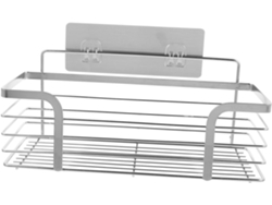 Estante Pared Acero Inoxidable Almacenamiento Agujeros Incluye Malla Drenaje Adhesivo Baño