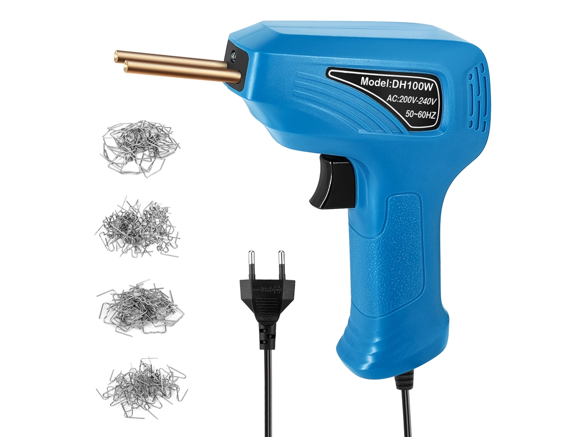 Kit Portátil De Reparación De Arañazos Para Máquina De Soldadura De Plástico Con Aguja Caliente Y Mango De Herramienta Con Luz Led.