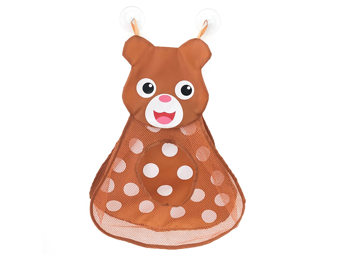 Bolsa De Malla Para Guardar Juguetes De Baño Para Bebés Con Ventosa Y Diseño De Oso.