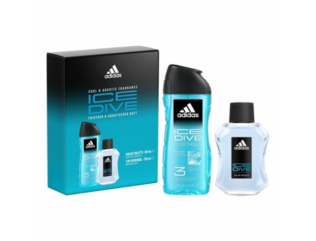 Set de Perfume Hombre ADIDAS EDT Ice Dive 2 Piezas