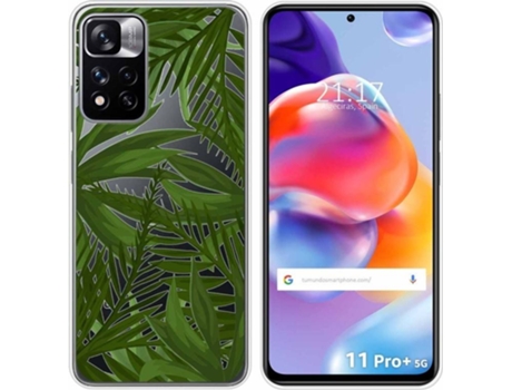 Carcasa para Xiaomi Redmi Note 11 Pro+ Plus 5G TUMUNDOSMARTPHONE Dibujos Transparente Jungla Multicolor