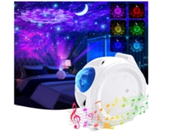 Luz nocturna 3 en 1 para niños con control táctil y control de voz, con pantalla de luna, estrella y aguamarina, ideal para niños y adultos, regalo blanco Vledary