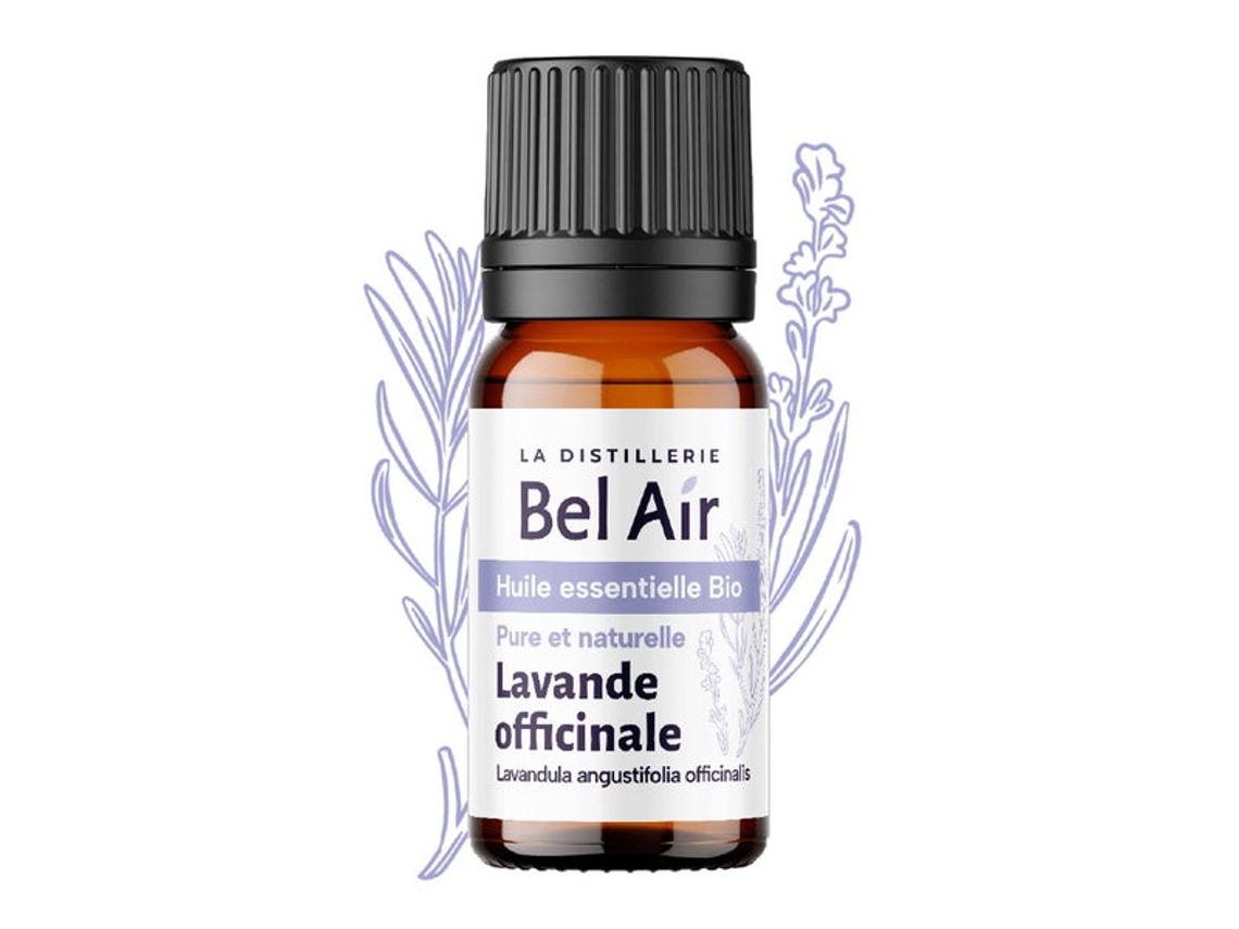 Aceite esencial biológico de lavanda auténtica de Bel Air (Francia)