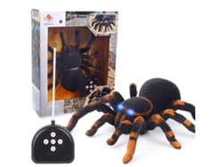 20du26 Araña saltarina con control remoto, broma realista, regalo divertido para Halloween y Navidad.