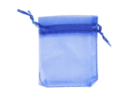 VYLARA Sacos de organza premium para lembrancinhas de casamento e decorações de festas, 7 x 9 cm (azul escuro)