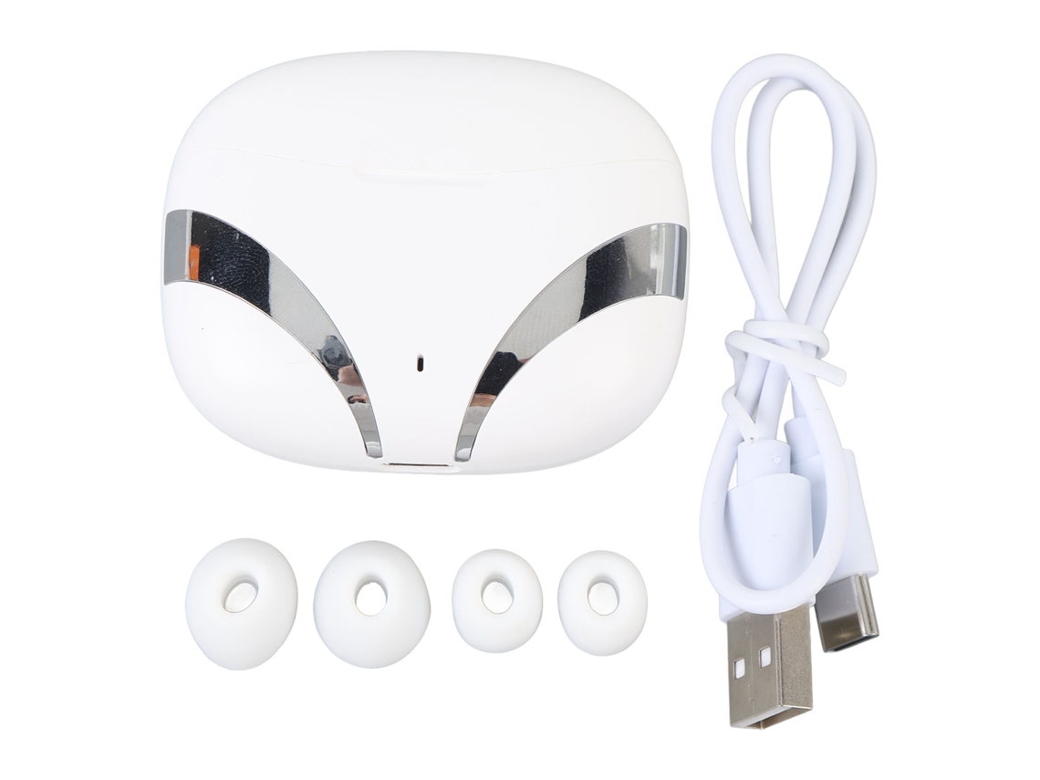 Auriculares Bluetooth Con Traductor, 144 Idiomas, Reducción De Ruido En Tiempo Real De 0,2 S, Control Táctil, Color Blanco.