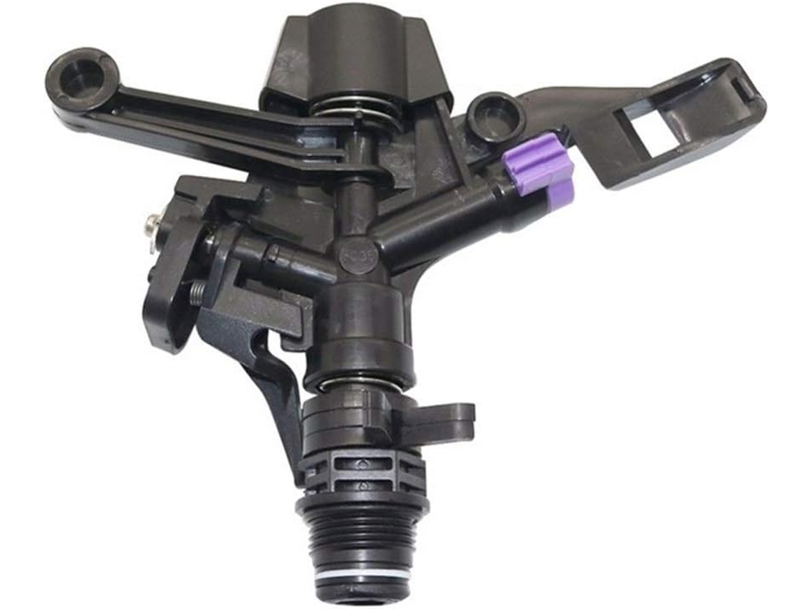1 Unidad De Aspersor Giratorio Ajustable 3/4" Para Riego Jardín