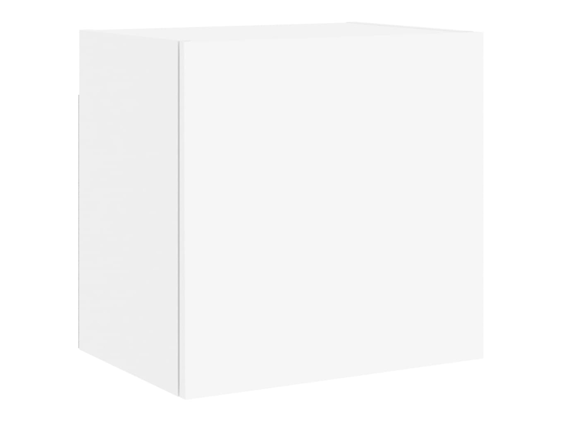 Maison Exclusive - Mueble De Tv De Pared Madera Ingeniería Blanco 40,5x30x40 Cm