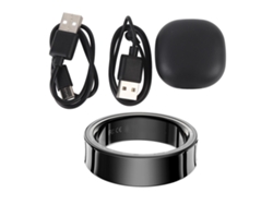 Anillo Inteligente Bluetooth 5.3 Con Seguimiento Del Sueño, Contador De Pasos Y Modos De Ejercicio, 5atm, Negro, 9