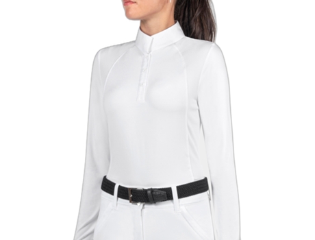 Polos para Mujer de Equitación EQUILINE (XL - Blanco)