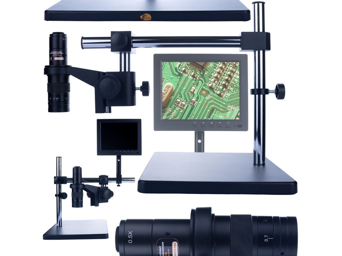 Microscopio digital Earth Pro Mcep-0.5x-pzrr – Zoom de 7x a 45x | Óptica de alta calidad | Ideal para electrónica y biología