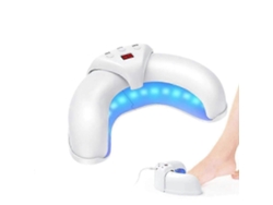 Dispositivo de fototerapia LED Welnax Bioclear para el tratamiento de hongos en las uñas y la promoción de uñas sanas.