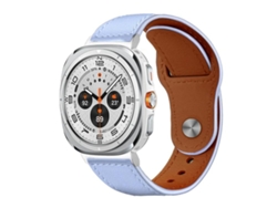 Bracelete Para Samsung Galaxy Watch Ultra - Couro Genuíno Com Fivela Rebitada (47mm) - Lavanda