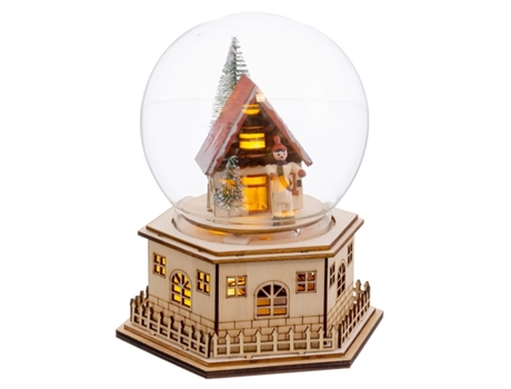 Adorno Navideño Natural Madera 15 x 13 x 17 cm