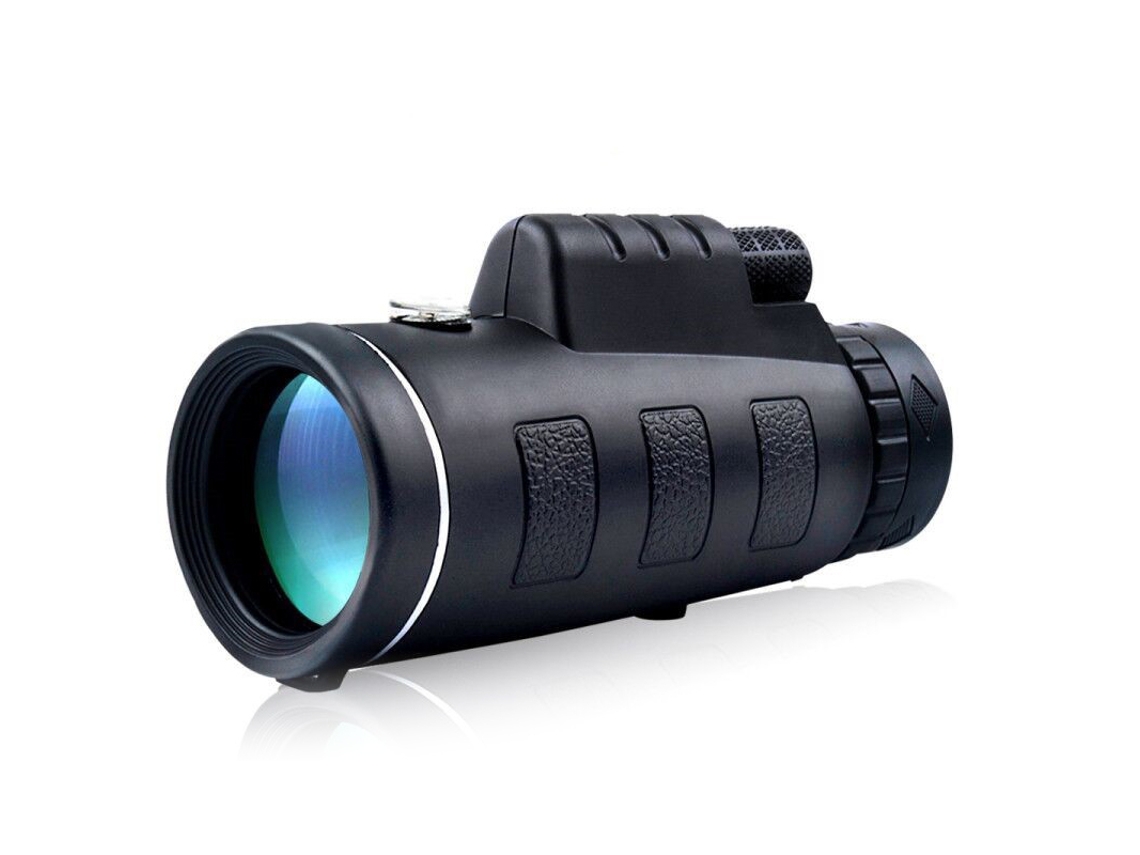 Monocular 40x60 Hd De Visión Nocturna Con Brújula Para Fotografía Con Teléfono Móvil, Lupa, Funda Protectora Y Bolsa De Cuerda.
