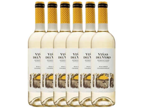 Vino VIÑAS DEL VERO Viñas Del Vero Macabeo-Chardonnay Somontano Joven (0.75 L - 6 unidades)
