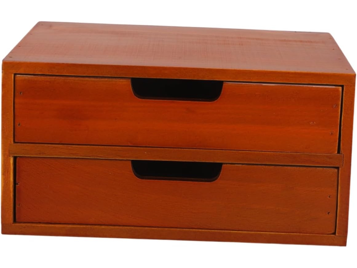 Mueble De Almacenamiento De Madera, Estante Esquinero, Organizador De Escritorio Y Encimera Con Cajones.
