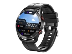 Reloj inteligente Yizhood de 1,3 pulgadas con Bluetooth y llamadas para monitorizar la salud, para hombre y mujer, color negro
