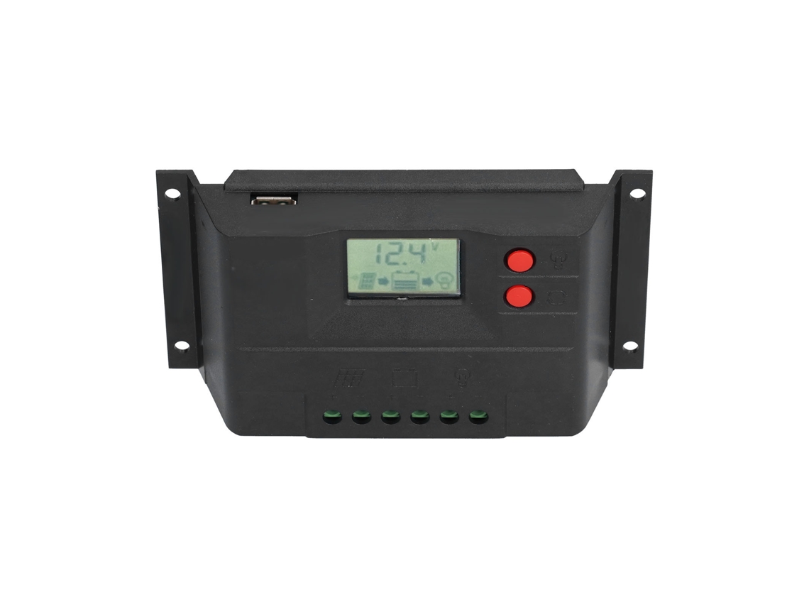Controlador De Carga Solar 12v 24v Automático Con Protección Circuito Lcd Pwm 10a Para Hogar