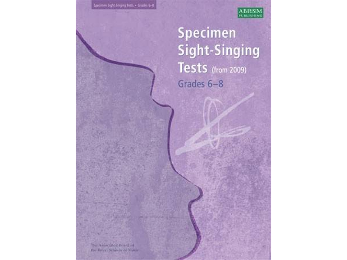 Partitura ABRSM Specimen Sight-Singing Tests - Grades 6-8 (Inglés)