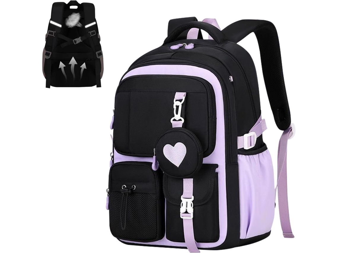 Mochilas para niñas con múltiples bolsillos | Mochila escolar infantil | Para escolares de Gokoco
