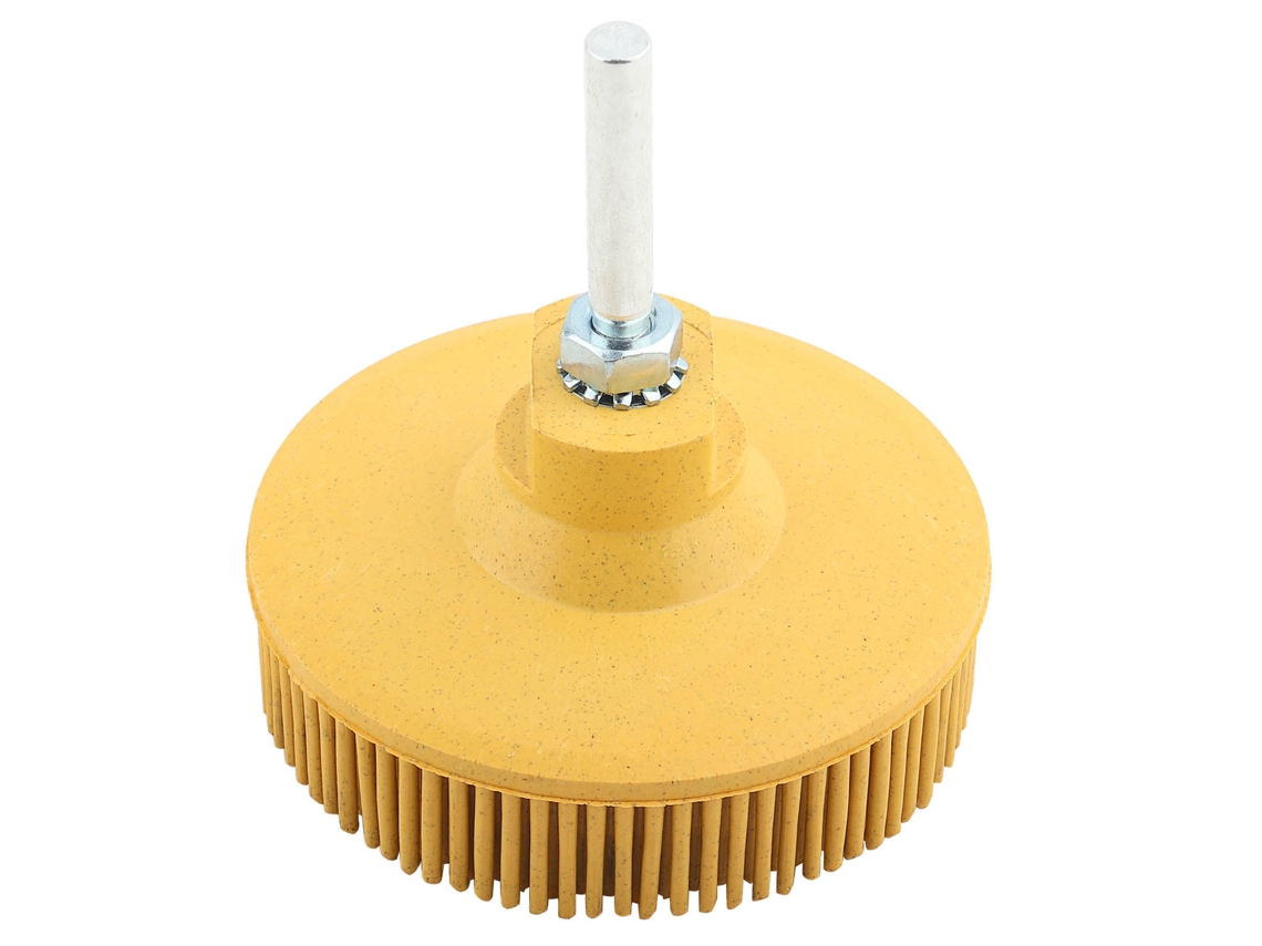 Disco De Cerdas De Goma De 3 Pulgadas Con Corindón Para Pulir Y Desbastar Con Mango De 1/4 De Pulgada.