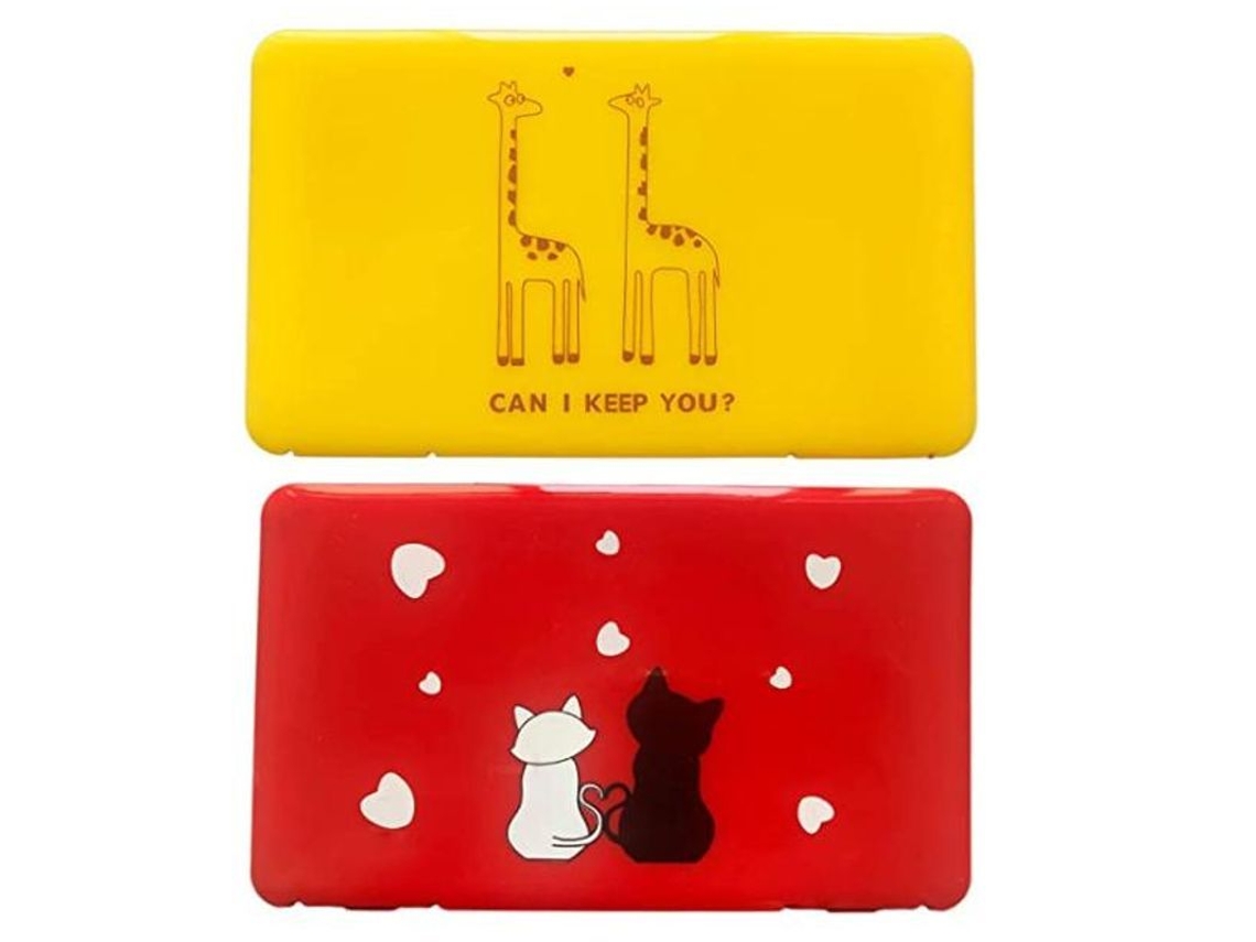 Caja De Plástico Para Guardar Mascarillas Infantiles, 2 Unidades, Resistente Al Polvo Y La Humedad, Con Asa De Transporte.