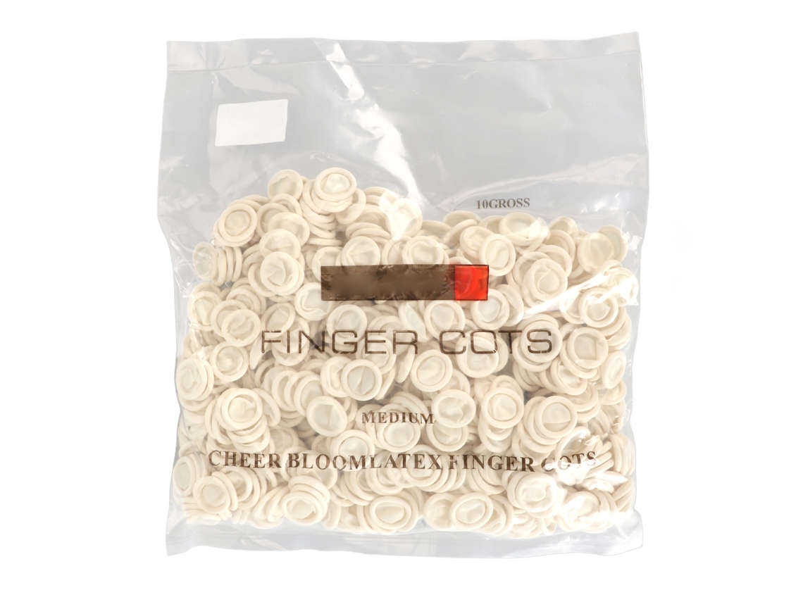 Puntas cónicas de látex (Previenen la estática, protegen los dedos)
