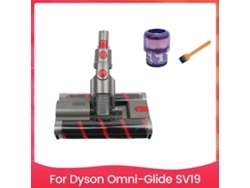 Peças de reposição para o acessório de aspirador Omni-glide SV19: Cabeça de limpeza com rolo macio, escova de rolo dupla e filtro.