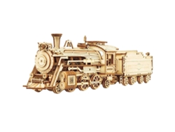 Kit De Montaje De Tren Mecánico De Madera 3d, Rompecabezas Educativo, Juguete Sin Pegamento.