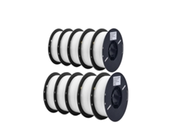 Filamento PLA para impresora 3D, diámetro de 1,75 mm, rollo de 1 kg, PLA blanco OEM de 10 kg