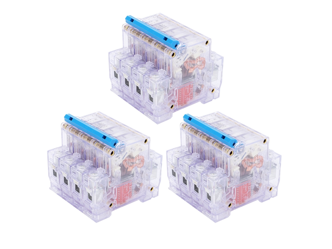 Disyuntor (desconecta el circuito doméstico, tiene carcasa transparente)
