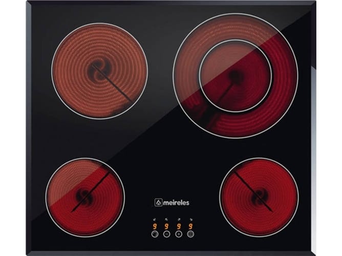 Placa de Vitrocerámica MEIRELES MV 2607 (Eléctrica - 58 cm - Negro)