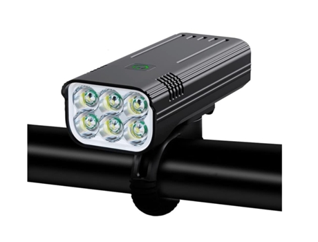 Faros delanteros de bicicleta Led Luz de bicicleta 3600 lúmenes Luz de bicicleta recargable Antorcha Luces traseras Delantero y negro ENZONS